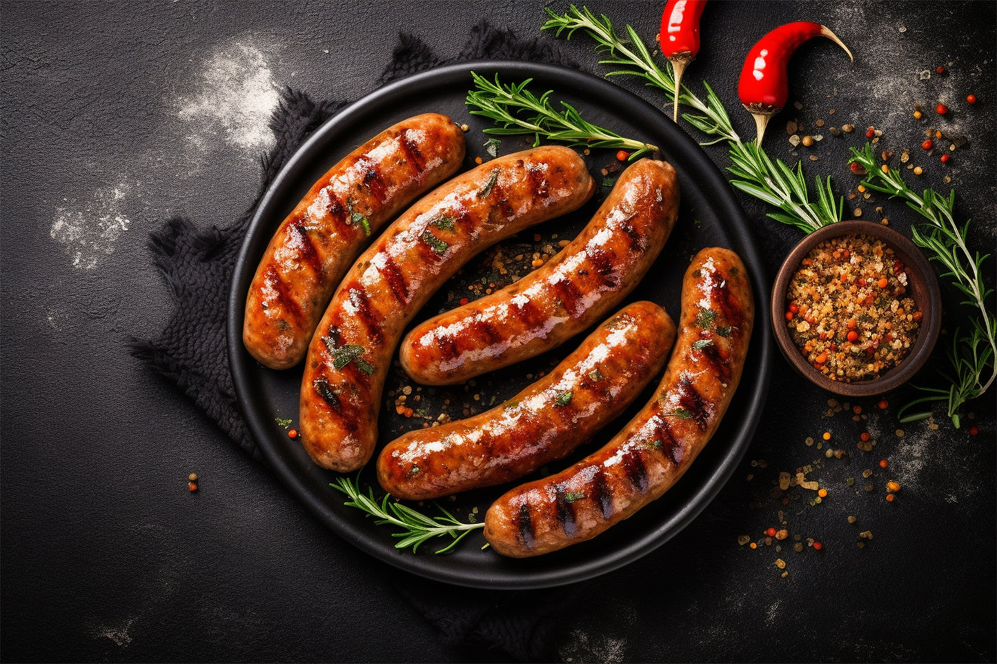 Saucisses fumées